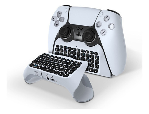 Teclado Bluetooth Ps5 Qwerty Para Controle Dualsense Com Áudio Embutido E Microfone Conexão Sem Fio Via Bluetooth Teclas De Silicone Compatível Com Tv Pc E Console Design Ergonômico Fácil Neoxtek