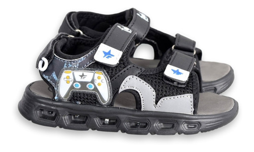 Imagen 4 de 7 de Sandalia Footy Nene Luces Led Velcro Diseños Verano