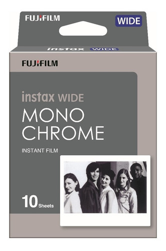 Rollo Fujifilm Instax Wide Monochrome Blanco Y Negro Entrega