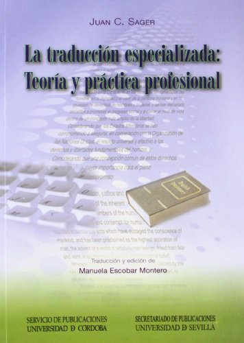 Libro La Traduccion Especializada Teoria Y Practic De Sager