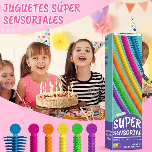 Ds* 6pcsjuguetes De Cuerda Elásticajuguetes Sensoriales