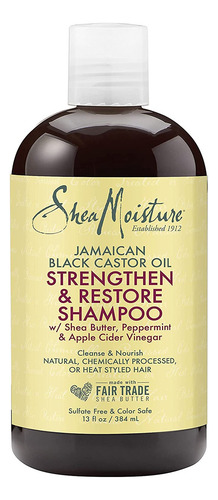 Shampoo Fortalece, Restaura Aceite Ricino Negro Sheamoisture