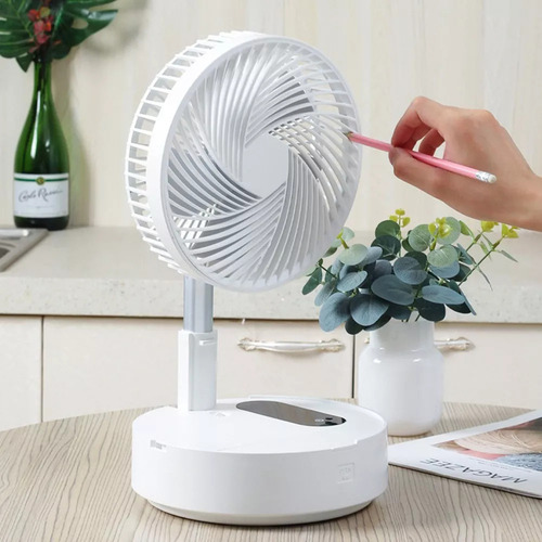 Ventilador Inalámbrico Recargable Plegable Ajustable En