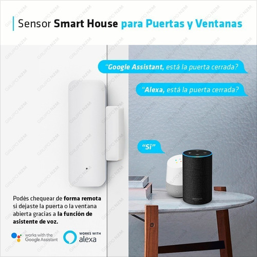 Imagen 4 de 10 de Sensor Inteligente Wifi P/ Puertas Ventanas Dm-23 Domotica