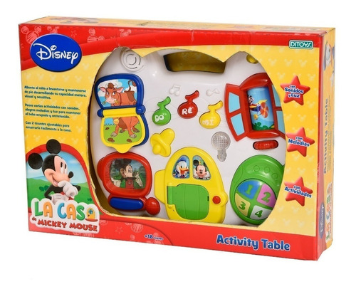 Mesa Didactica De Mickey Mouse Con Actividades Table Nueva