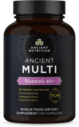 Ancient Nutrition Multivitamínico Para Mujeres 40+ X 90 Cáps