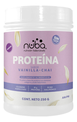 Proteína Whey I Nuba I 250g I Sabor Chai Vainilla