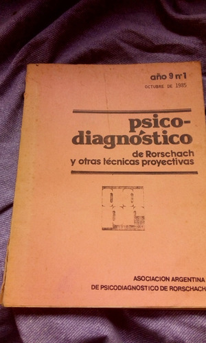 Psico-diagnostico De Rorschach Y Otras Tecnicas Año 9 Nr 1