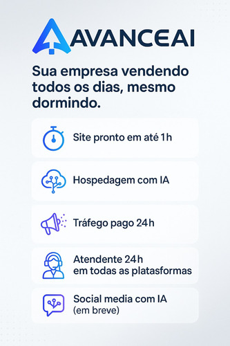 Seu Site Em 1 Hora + Servidor + Tráfego Pago E Atendente 24h