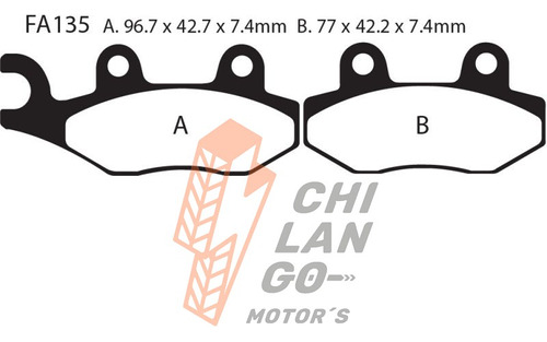 Balatas Ebc Del. Peugeot Vivacity 125 10-15 Fa135