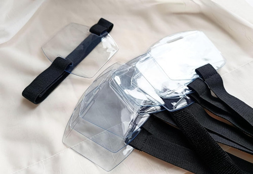 10pzs Reflejar Luz Porta Credencial Brazo Elástico Ajustable