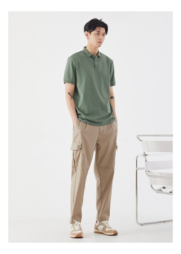 Polo Hombre 2025 Liso Cuello Vuelto - Casual Verano