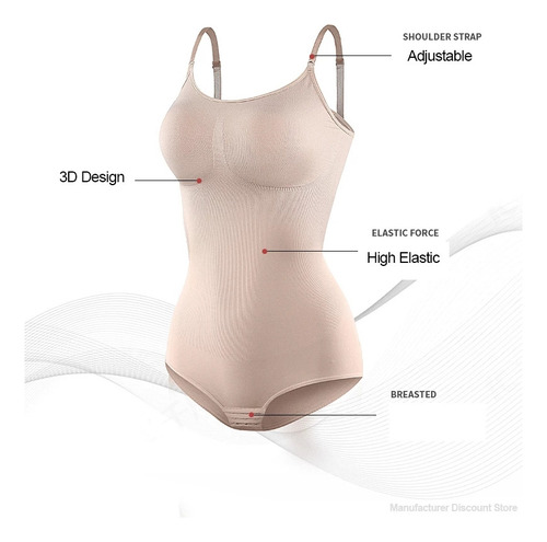 D Mono Moldeador De Glúteos Sin Costuras Para Mujer
