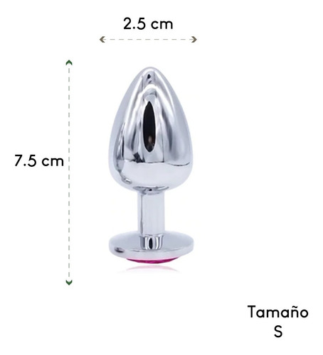 Plug Anal Metálico Pequeño Juguete Joya Enchufe Acostumbrado