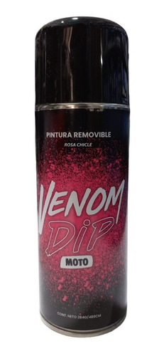 Pintura Spray Removible Moto Venom Dip Rosa Aerosol Mav