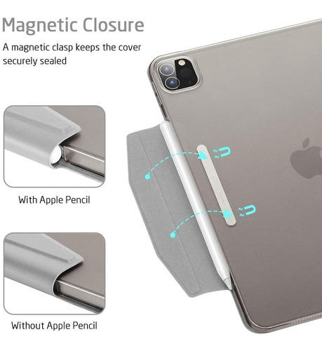 Capa Capinha iPad Pro 12.9 2020 Esr Trifold C/suporte Caneta
