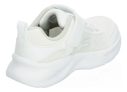 Tenis skechers para niño blancos sale