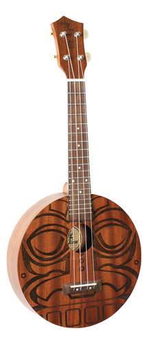 Ukelele Redondo Caoba Para Cara Tamaño Concierto