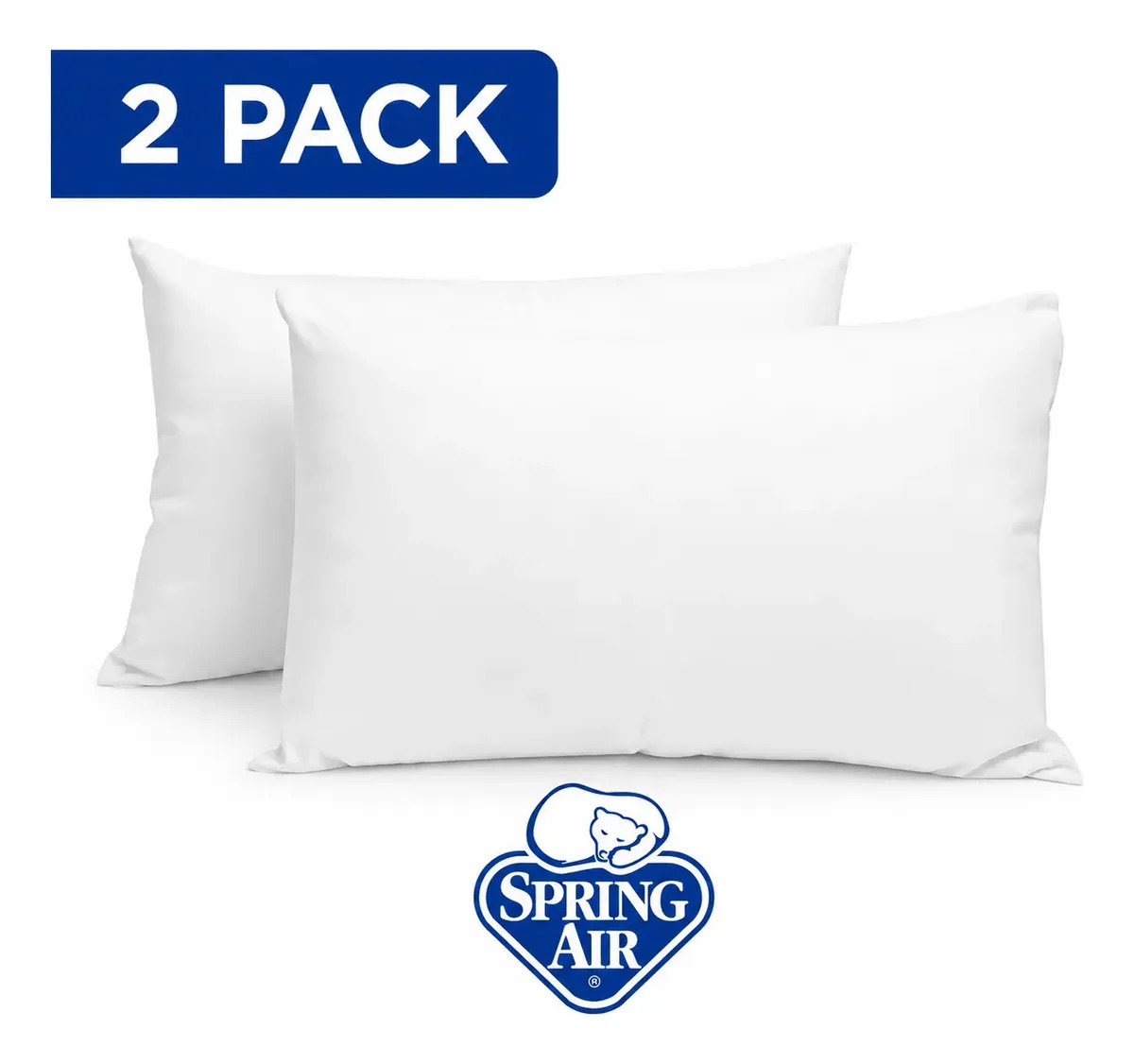 Pack 2 Almohadas Spring Air Essence Peach Feel | Soporte Perfecto Cabeza y Cuello | Confort Suave | Anti Ácaros e Hipoalergénico