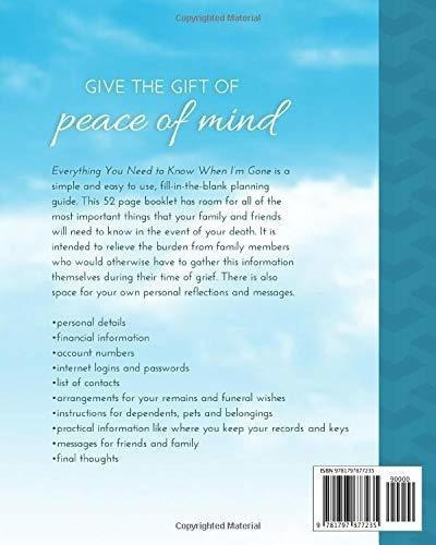 Everything You Need To Know When Im Gone - End Of..., de Brinley,. Editorial Independently Published en inglés