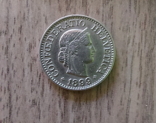 Moneda De 10 Rappen Año 1899