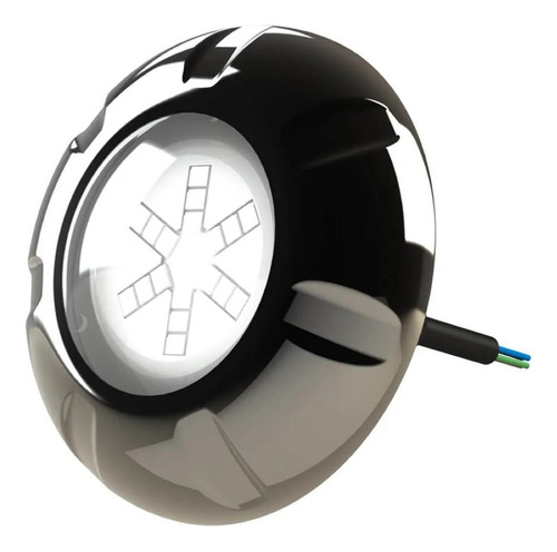 Kit 6 Led Rgb 9w Inox + Comando Iluminação Piscina Luxpool