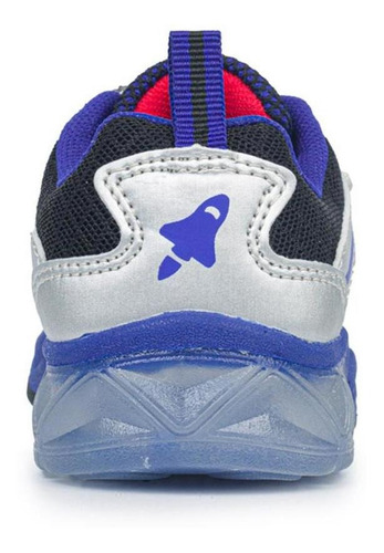 Tenis Con Luces Niwer Plata Para Niño Los Gomosos