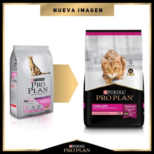 Imagen 2 de 10 de Proplan Sterilized Cat 3kg Gatos Esterilizados Envío Gratis