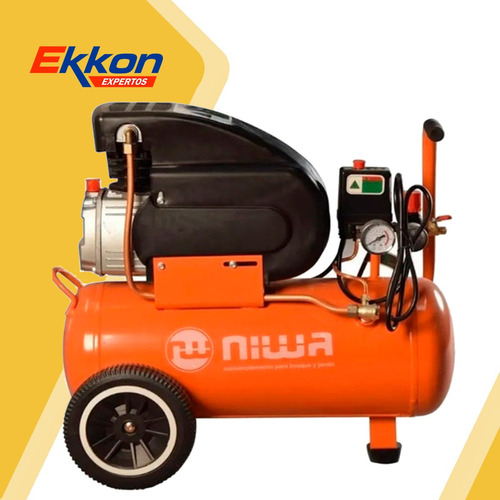 Compresor De Aire 24 Lts 2.0 Hp Niwa - Anw 24 Color Naranja Fase eléctrica Monofásica Frecuencia monofasica