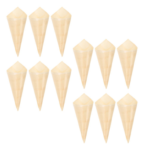 Cones Para Servir Aperitivos, Suporte De Bobina De Madeira,