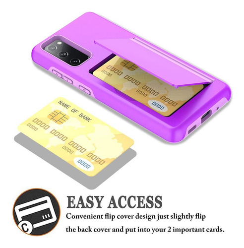 Fdtcyds Funda Antigolpes P/ Samsung Galaxy S20 Fe Tarjetero