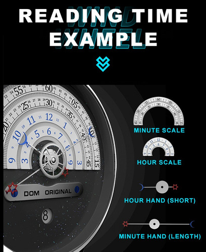 Reloj De Cuarzo Dom 1288 Para Hombre, Creativo, Vanguardista