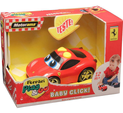 Brinquedo Para Bebe Carrinho Ferrari Baby Click Dtc Ref 3382