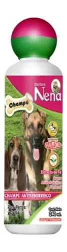 Champú Antiseborreico 240ml Shampoo Para Perros - Dra Nena.