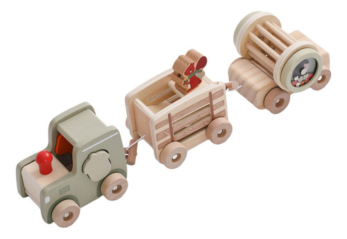 Juguete De Tren De Madera, Regalo, Adorno De Tren De Madera