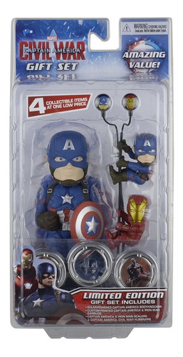 Neca Marvel Capitán América Juego De Regalo De Edición Li...