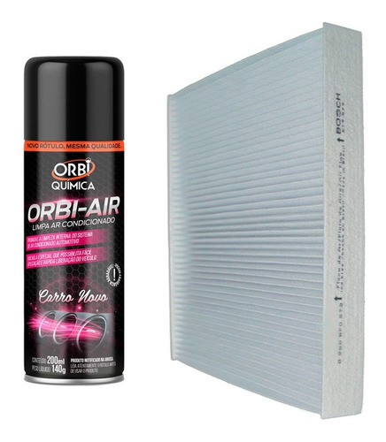 Imagem 1 de 2 de Filtro Ar Condicionado Cabine Bosch + Spray Higienizador