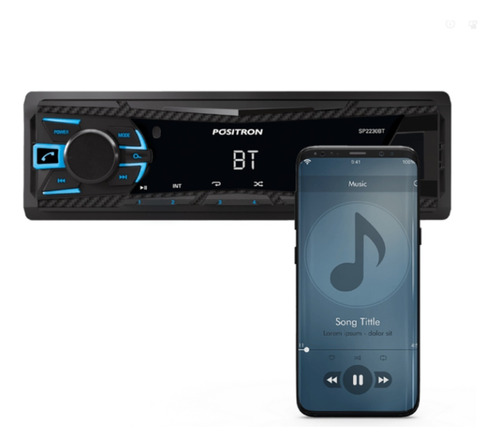  Auto Rádio Positron Sp2230 Mp3 Player Bluetooth Usb Auxilia