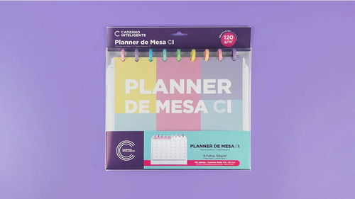 Planner De Mesa Ci White - Planner Caderno Inteligente - Ci Cor da capa Branco