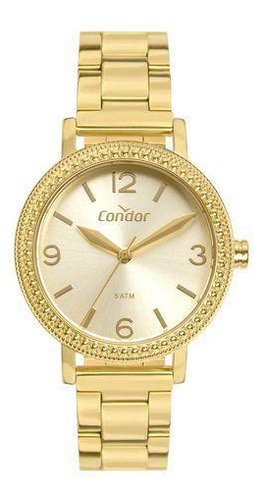 Relógio Feminino Condor Co2035mum/4d Analógico Dourado