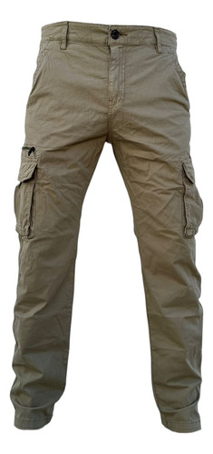 Pantalon Cargo Elastizado No Chupin  Semi Recto Jogger 