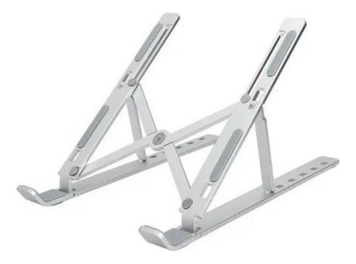 Soporte Vertical De Alumnio Notebook Macbook Laptop Plateado