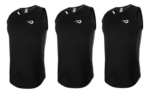 Musculosa Running Hombre Deportiva Entrenar Pack X3 Unidades