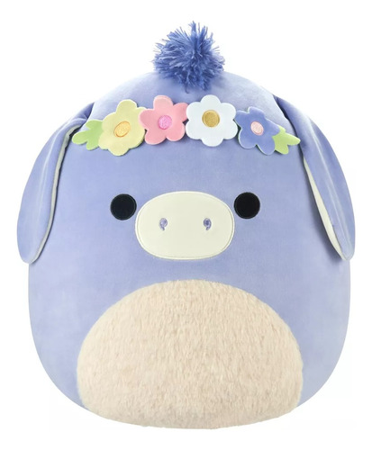 Peluche Squishmallows Milanda Burro Con Flores 19cm Original