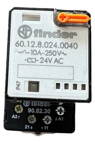 Rele 8 Pines Finder 60.12.8.024.0040 Con Base 90.82.30