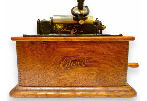 Autentico Fonógrafo Antiguo Marca Edison Año 1906 Funcionand (Usado)