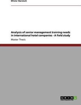 Libro Analysis Of Senior Management Training Needs In Int...
