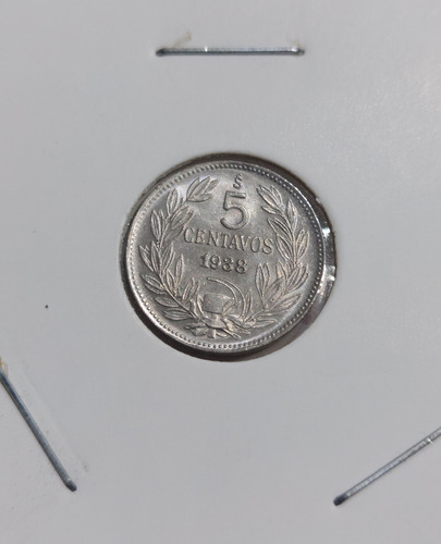 Moneda De 5 Centavos Año 1938