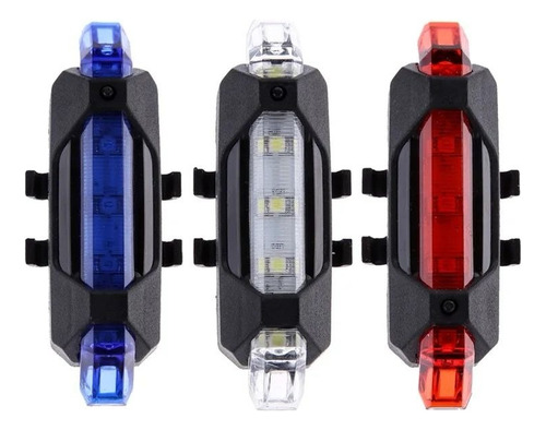 Luz Led Trasera De Bicicleta O Casco Recargable Usb Clicshop