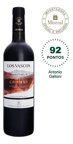 Vinho Tinto Los Vascos Cromas Cabernet Sauvignon 2019 750ml